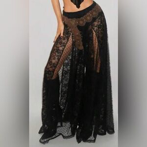 Black Lace Sheer Pants
